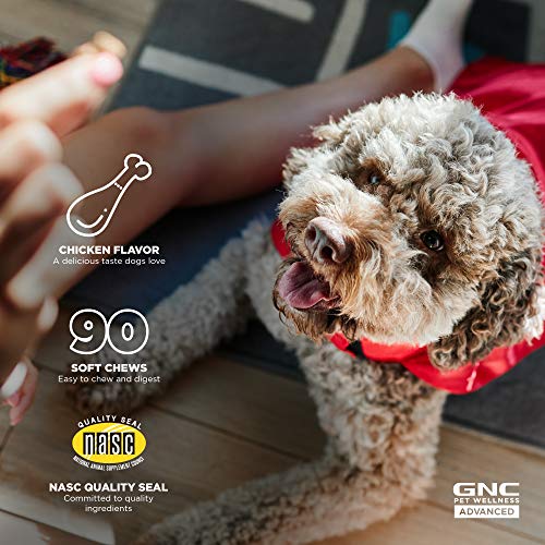 Gnc Pets Advanced Dog Calming Supplements | 90 Ct Soft Chew Dog Supplements For Calming Support | 90 Count Hip & Joint Supplements For Dogs, Adult Dog Supplements #TOP2