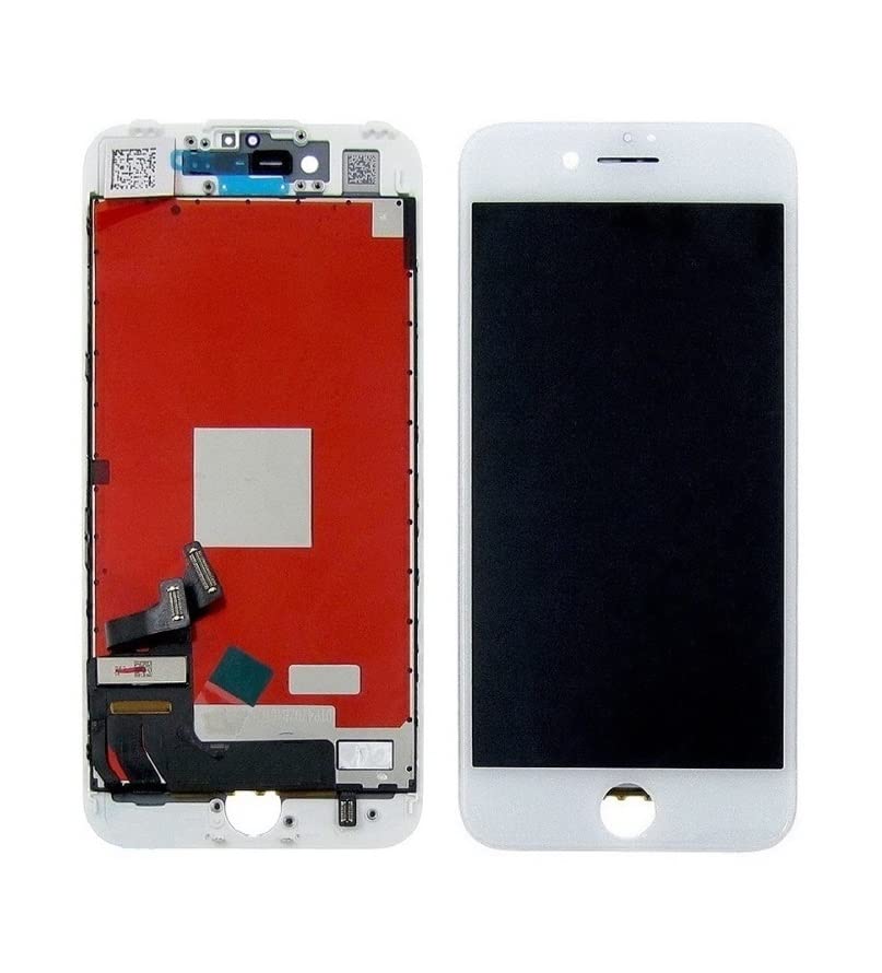 Image of eCom Hub Compatible for Apple iPhone 7 White LCD Display + Touch Screen Replacement Assembly Combo Folder