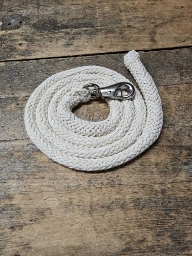 Jumbo Führstrick mit Bullsnap Silber, Natur, 3m