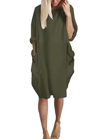 Baggy t shirt dress with pockets Clearance