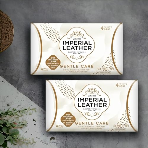 Imperial Leather Gentle Care Soap (8 x 90g) Classic Cleansing Bar,Gentle Skin Care, Bulk Buy - Pamper Your Skin with Nostalgic Luxury!