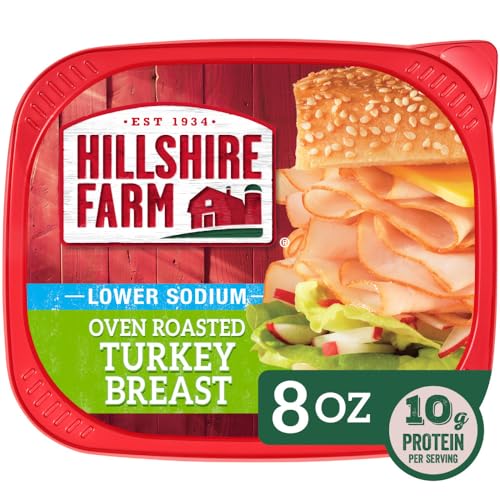 Hillshire Farm Ultra Thin Sliced Deli Lunch Meat, Lower Sodium Oven Roasted Turkey Breast, 8 oz