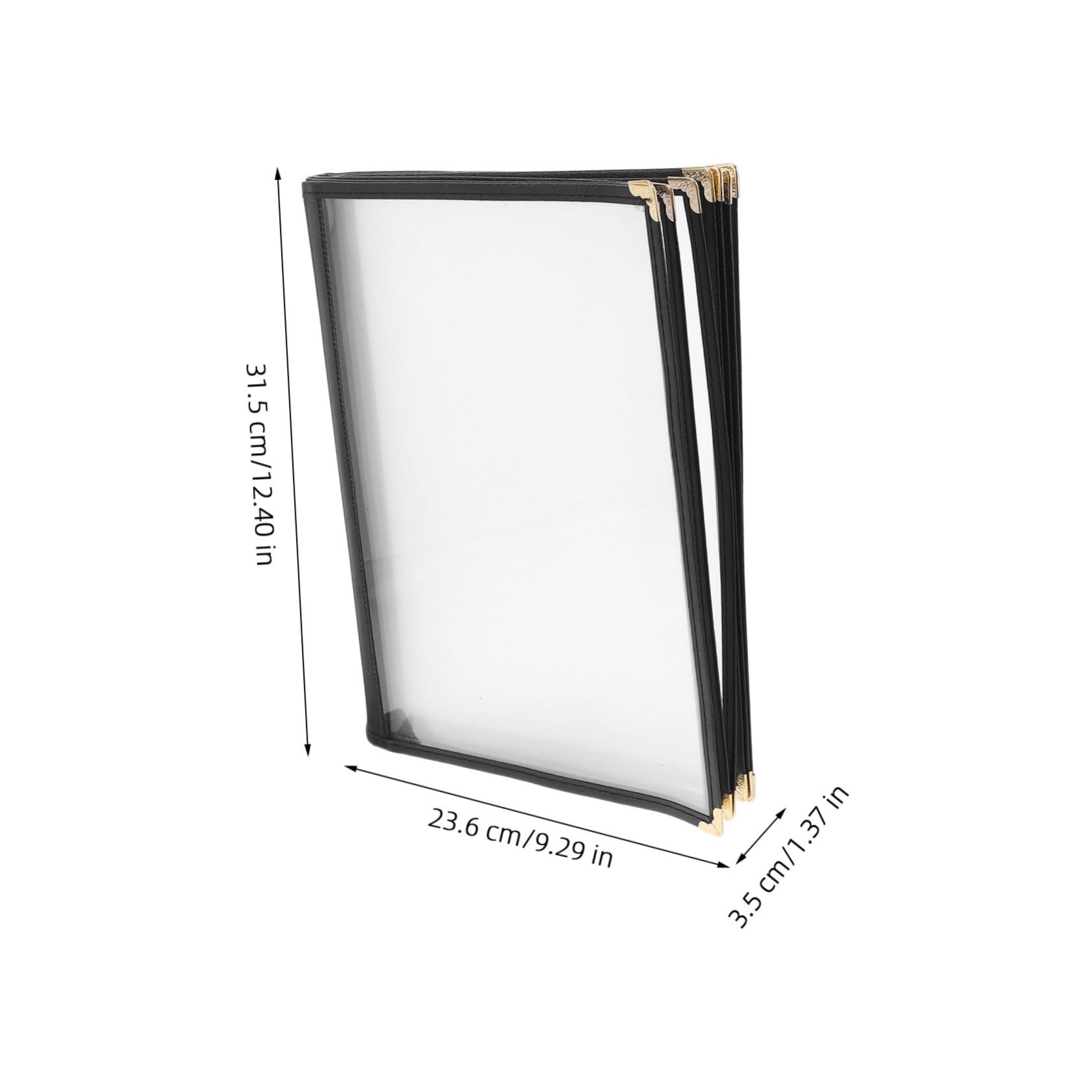 SOLUSTRE Recipe Book The Menu Clear Menu Holder Menu Holders Menu Books Clear Menu Covers Menu Folder Restaurant Menu Holder Menu Cover for Restaurant Menu Holder Clear Transparent PVC