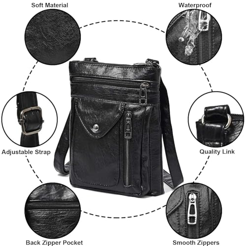 Women's Messenger Bag Texture Shoulder Bag Travel Walking Daily Matching Bag4