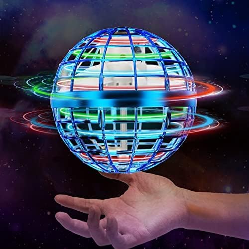 Miniatura 2 de Flying Orb - Juguete de bola flotante – 2022 mejorado Cool Magic Flying Spinner Mini Drone Orb Pro, Fly Boomerang Space Nebulosa Ball con luces LED