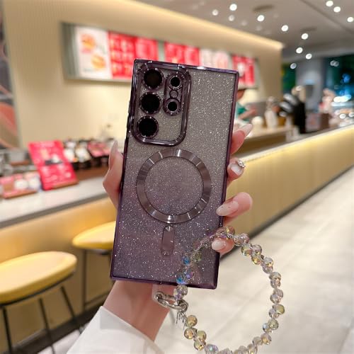 Coque Samsung S24 avec poignée cœur pour briller en soirée et sorties