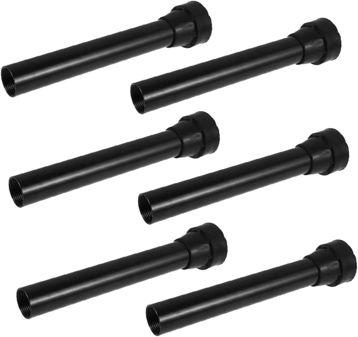 balacoo 6pcs Trampoline Accessory Stainless Steel Leg Covers Rubber Pad Replacement Leg Parts for Trampolines