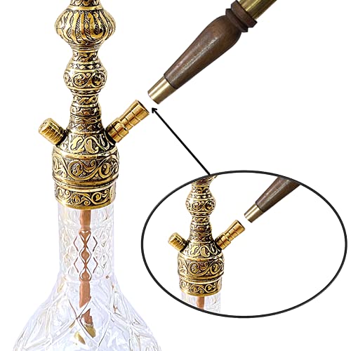2Brothers Orientalische Wasserpfeifen Shisha Traditionell Hookah Kaminkopf Komplettset Kohlenzange und Zubehör Messing… – Bild 3