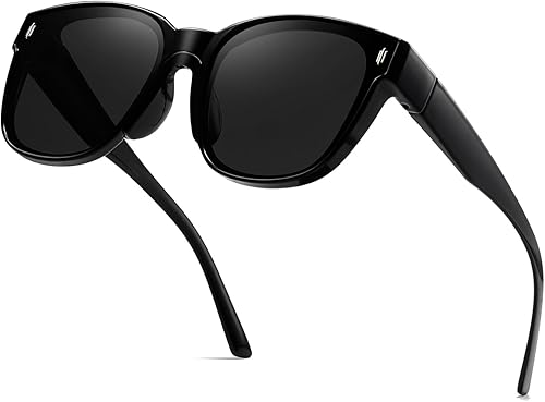 Miniatura 4 de TICHSYGIA Lentes de sol polarizados para hombres y mujeres, con marco cuadrado, con bloqueo UV