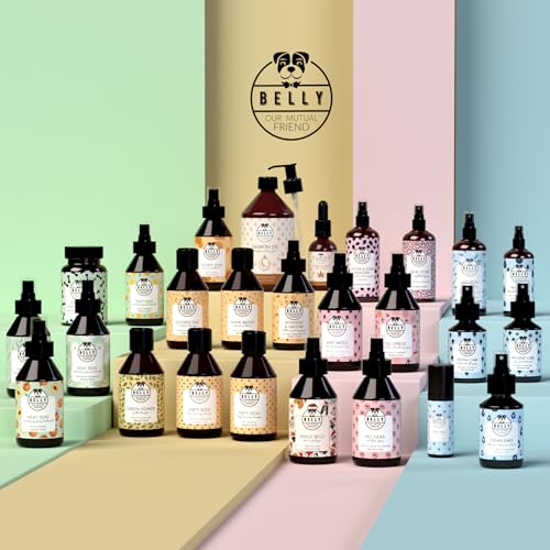 Belly® Hundeparfum -100ml - Weihnachtsedition - Vanille- und Zimtduft Duftspray für Hunde & Welpen - Hundedeo Alkoholfrei & pH-neutral - Fellpflege & Hundepflege