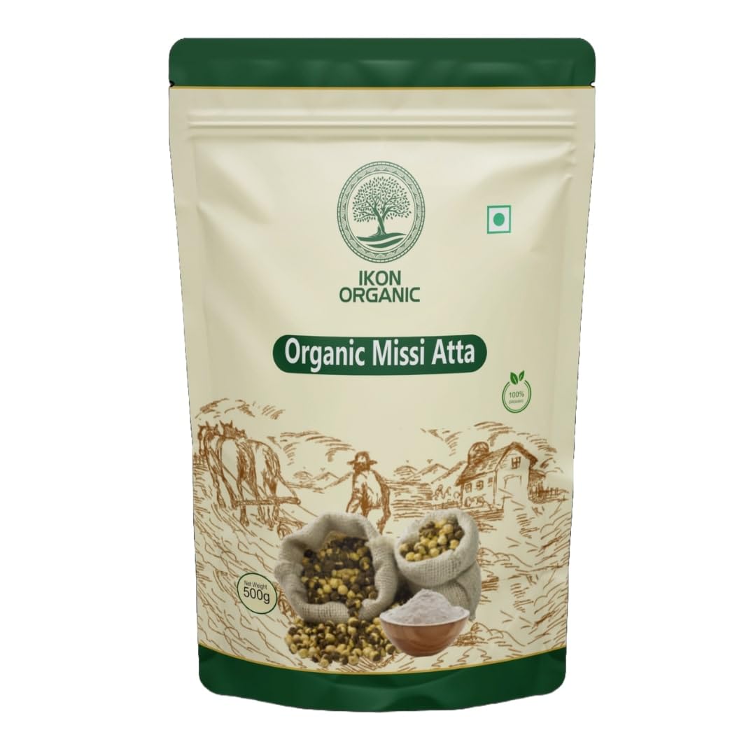 IKON Organic Missi Atta -500gm |sattu atta |Roasted Chana Flour |Gluten free| Source of Iron,Fiber and Aids in Digestion. (B0DGXXFH6Y) Amazon Price History, Amazon Price Tracker