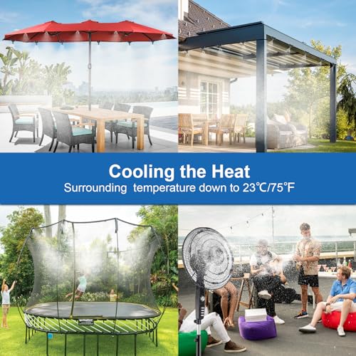 Pocket Panda Misters For Outside Patio,Outdoor Water Misting Cooling System,50Ft thumb #1