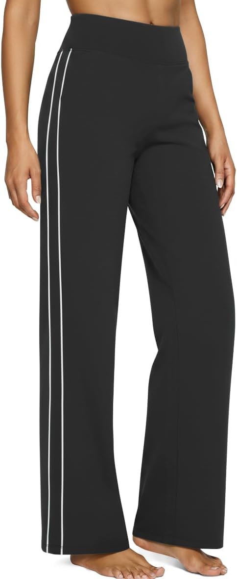 Aoysky Women High Waist Wide Leg Yoga Pants