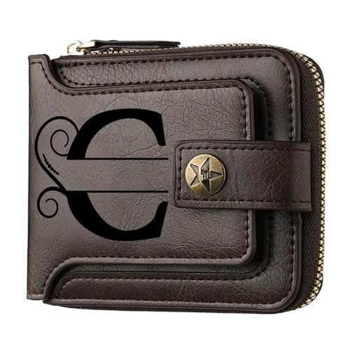 Portefeuille personnalisé homme en cuir marron pour un style élégant au quotidien au bureau