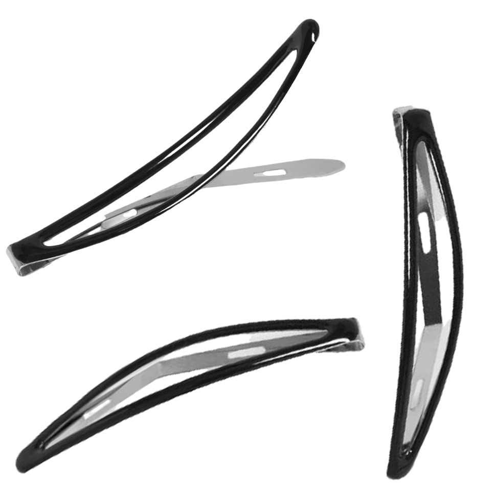 ayushicreationa Women Hair Clips Metal Oval Tik Tak Hairpins Hair Clips Barrettes for Girls Hair Styling Pins Black-Color 6 Jodi