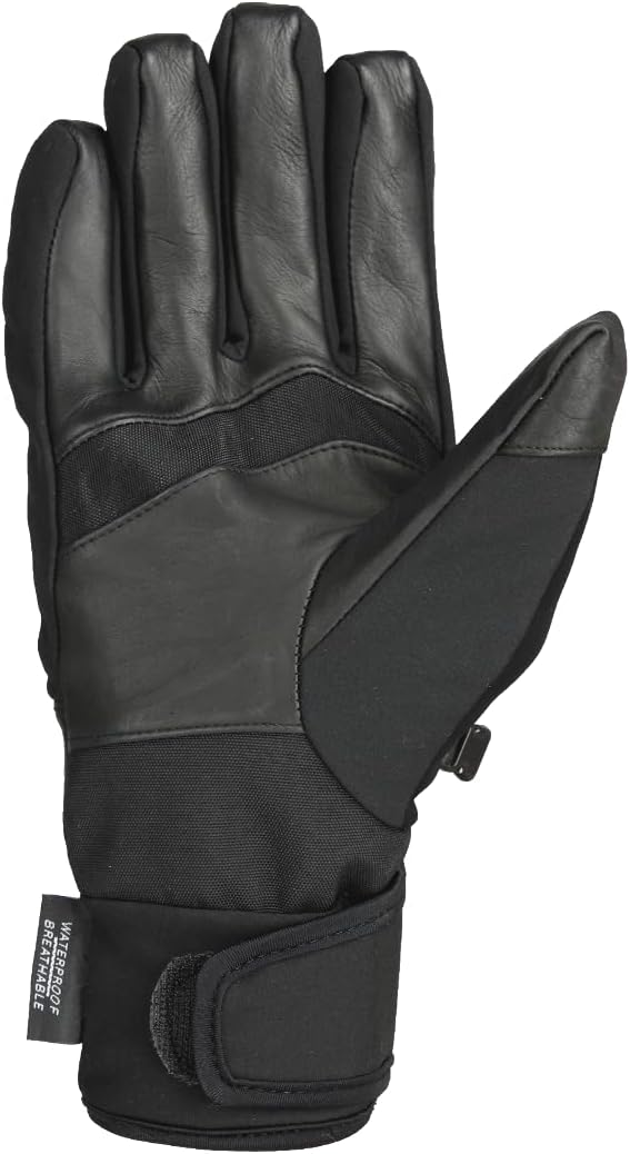 Seirus Innovation 1429 Mens Xtreme All Weather Edge Form Fit Waterproof Leather Glove