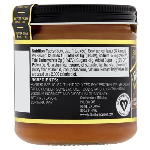 Better Than Bouillon All Vegetarian Base Variety Pack, 1 No Chicken Base, 1 No Beef Base, 1 Seasoned Vegetable Base, 1 Mushroom Base, 1 Roasted Garlic Base, 1 Italian Herb Base, 8 oz Jars (Pack of 6)