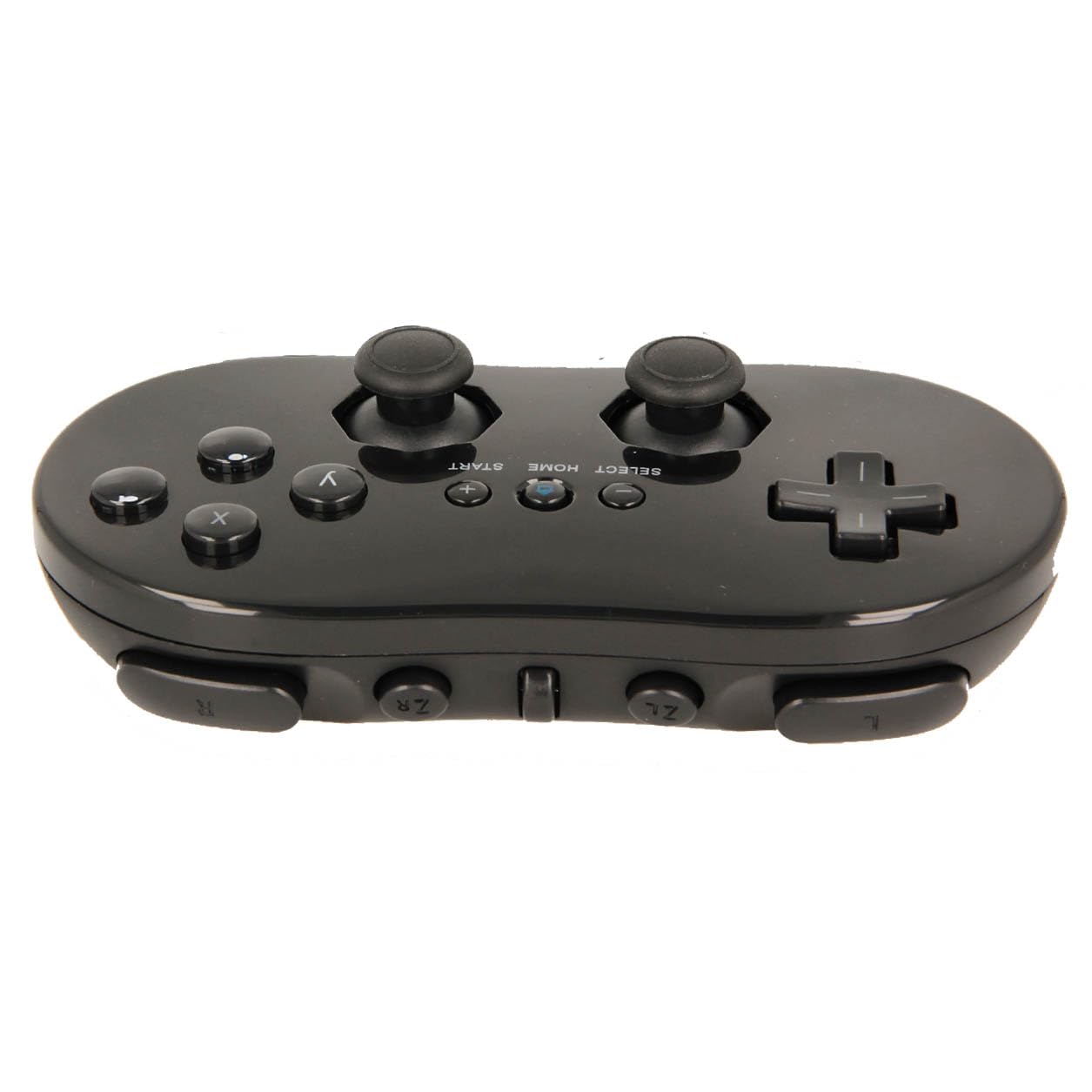 Manette classique valable pour Nintendo Wii couleur noir, manette classique, manette de jeu