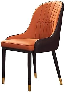 Tokyia Norte de Europa Silla de Comedor Silla sillas PU Ocio Silla Acolchada con apoyabrazos per-Hogar for la Cocina Cocina Comedor (Color, tamaño: 50X53X88cm)