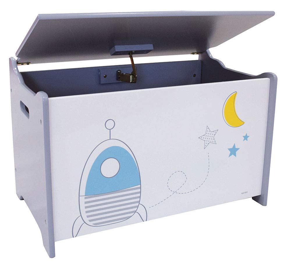 Coffre à Jouets Espace Fun House - Rangement Coloré pour Enfant