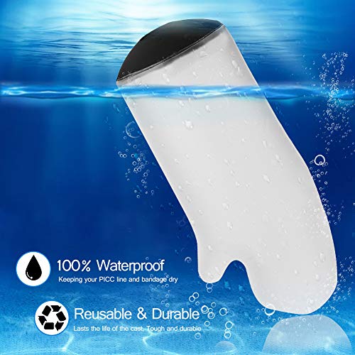 Aifoaliy Waterproof Hand Cast Cover Wound Protector For Shower Bath, Adult Reusable Sealed Cast Bandage Dressing Protective Sleeve Bag Covers For Hand/Wrist/Fingers/Thumb/Palm [New Upgrade] #TOP2