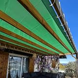 Telo Pergola Microforato Verde 3x6 m - Garanzia de 5 anni TECPLAST - MP460PR - Permeabile - Ombra leggera - Prodotto in Francia