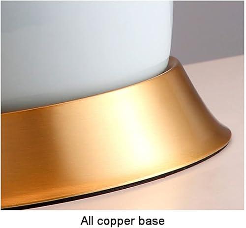 Miniatura 5 de NOLLAM Lámparas de Mesa Lámpara de mesa de cerámica con grabado de esmalte creativo Lámpara de mesita de noche clásica china decorativa para