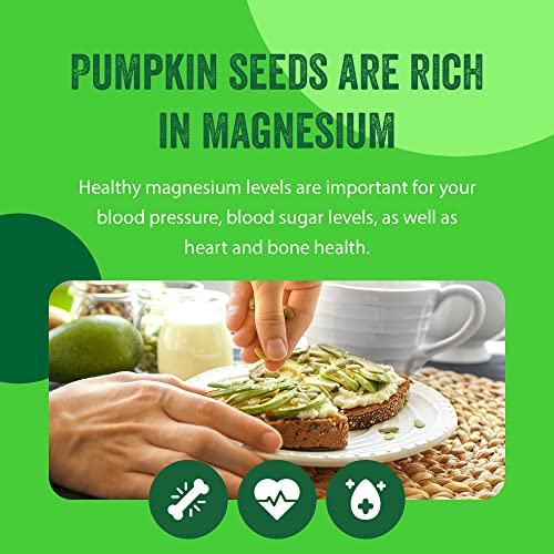 Raw Pumpkin Seeds (Papitas) 32 oz (2 lb) | No Preservatives | Batch Tested Gluten & Peanut Free | Non-GMO | NO PPO | 100% Natural | Resealable Bag | BULK Size | Healthy | Premium Grade