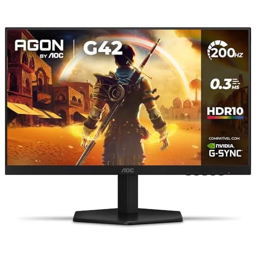 Monitor Gamer AOC AGON G42 24" 200Hz 0,3ms IPS HDR10 NVIDIA G-Sync 24G42HE
