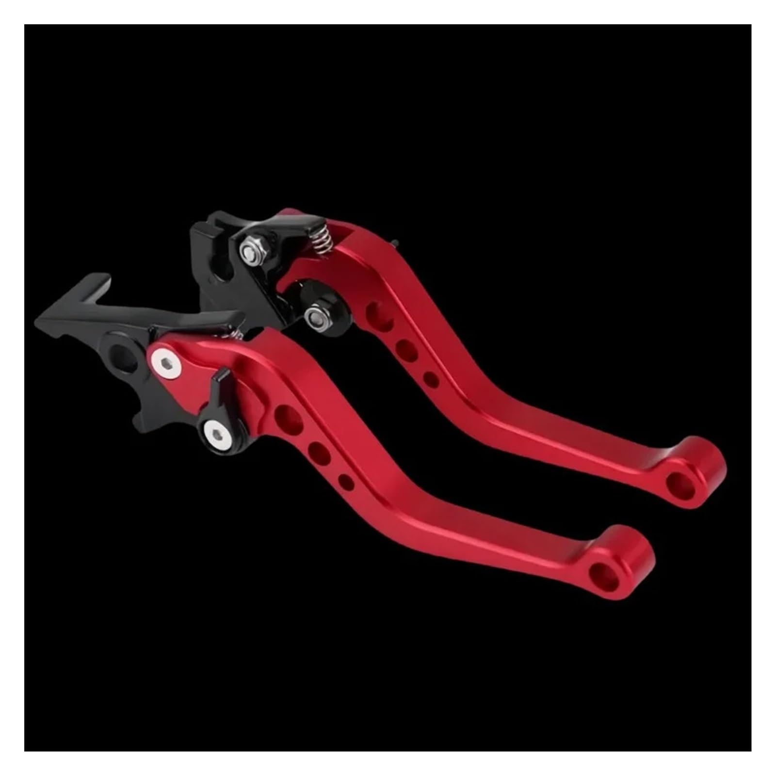 Abdktmnx Red Motorcycle Accessories Motorbike Cnc Clutch Drum Brake Lever Handle Adjustable Handlebar Set Parts Moto Handlebar Clutchs Brakes Levers