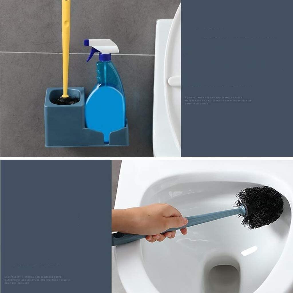 Szczotka do Toalety, Szczotka do WC i uchwyt z półką do przechowywania Zestaw szczotek do WC Miękka szczotka do WC Szczotka do WC Szczotka łazienkowa do dokładnego czyszczenia Czyszczenia