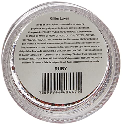 Glitter Luxes - Ruby, Asti Cosméticos