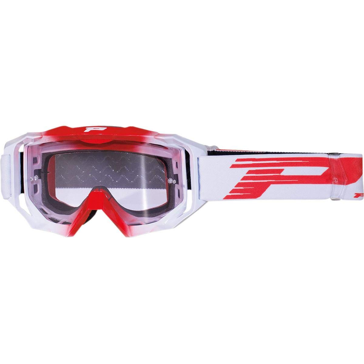Progrip Occhiale 3200LS Rosso con Lente Antigraffio/Antifog FOTOCROMATICA 3298