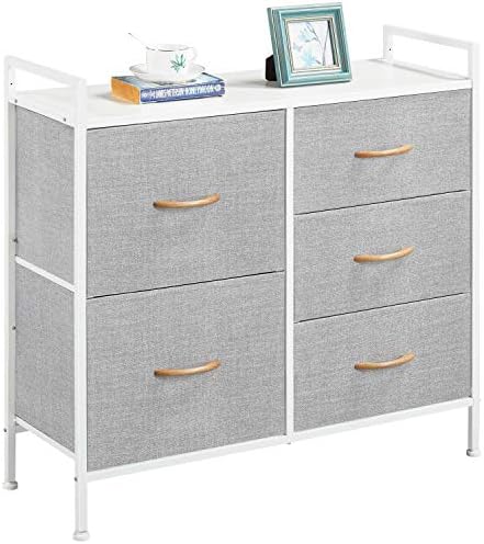 Yaheetech Chest of Drawers, Fabric Storage Wardrobe Cabinet with ...