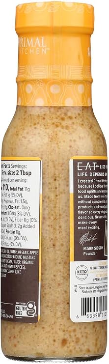 Primal Kitchen - Honey Mustard Vinaigrettes (8 oz, 6 Pack)