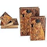 Größe: 2 doboz Carmani - Schmuckschatulle mit \'The Kiss\' von Gustav Klimt Satz von 2