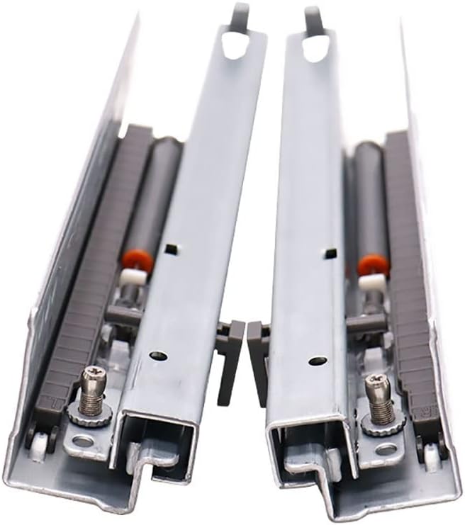 Soft Close Drawer Runners, Soft Close Concealed Undermount Drawer Slides Full Extension 40kg Load 250-400mm Pack of 2