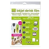 plastico encogible argentina Vive en un mundo creativo. Vaessen Creative Shrink Plastic For Ink Jet A4 White, Pack of 5