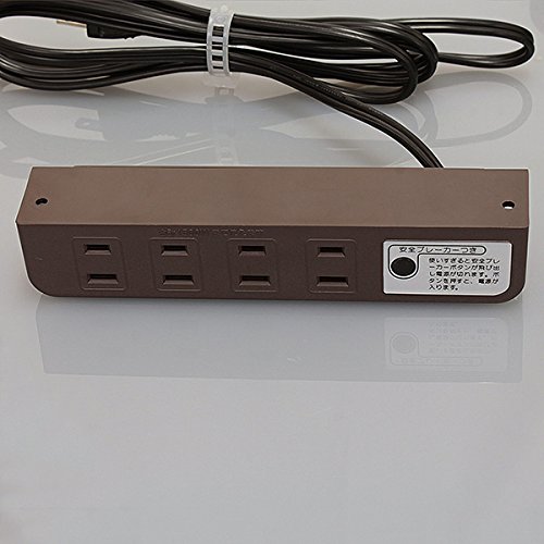 Amazon | ノア 家具用コンセント（什器用） 4ヶ口コンセント 茶