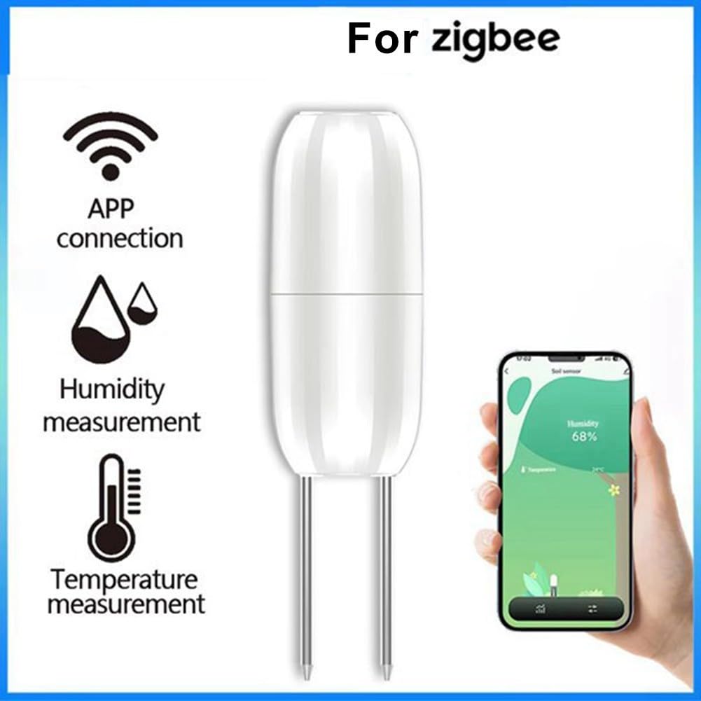 for smart for zigbee Bodentemperatur-Feuchtigkeitssensor für Tuya Genaue Bodenbeutelerkennung Sensor für Pflanzenüberwachung