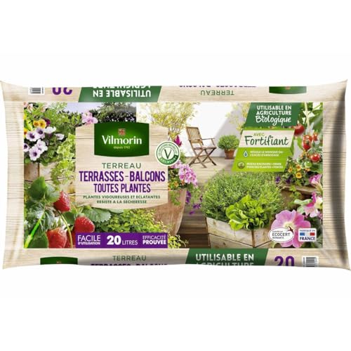 Terreau Terrasses et Balcons - 20 L