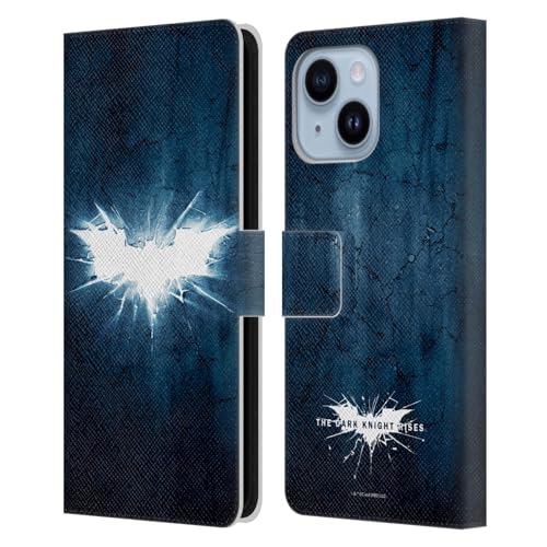 Coque Dark Knight Rises iPhone 14 Plus étui portefeuille cuir noir