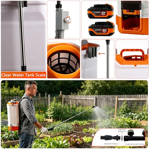 4.76 Gallon Battery Powered Backpack Sprayer — view 6