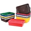 Carlisle FoodService Products CFS N4401204 Comfort CurveTM Ergonomic Wash Basin Tote Box Lid, Universal, Yellow (Pack of 12)
