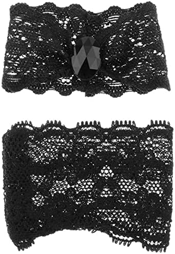 Yikko 1/6 Scale Female Lace Underwear Set Cloth for 12" Action Figure Toys Doll Clothes Accessories (B Black)
