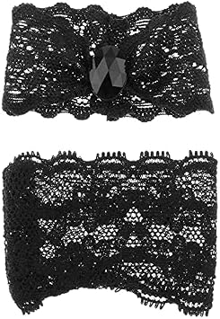 Yikko 1/6 Scale Female Lace Underwear Set Cloth for 12" Action Figure Toys Doll Clothes Accessories B Black