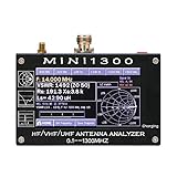 Kecheer Analizador de antena mini 1300,Analizador de red vectorial HF VHF UHF ANT SWR,Vector network analyzer con tarjeta TF,táctil de pantalla digital de 4.3 pulgadas,0.1-1300MHz