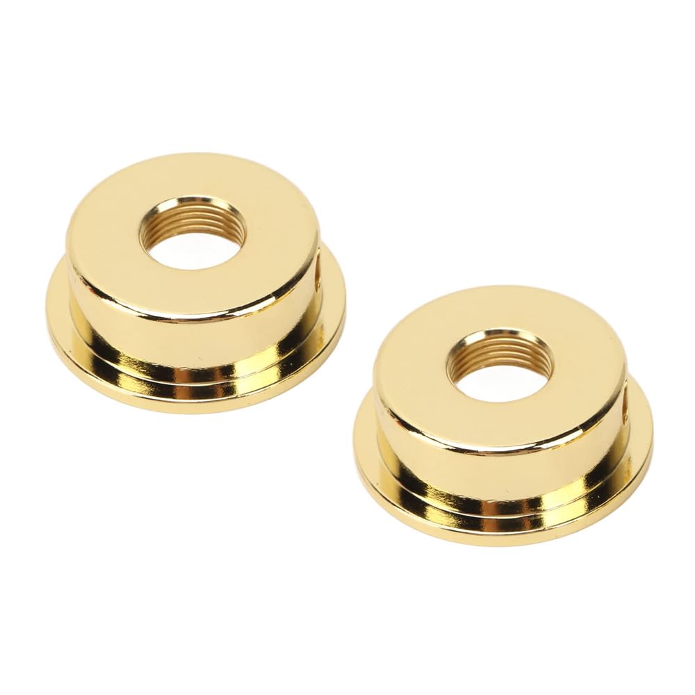 Laroal 2pcs Electric Guitar Jack Cover Electric Guitar Jack Guitar Output Socket Plate Compatible With TELE Style Guitar Musical Instrument Accessories (Gold) - Image 3