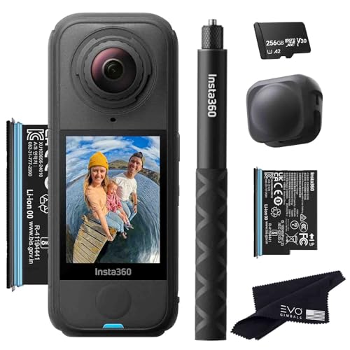 Image of Insta360 X4 Air Essentials Bundle | Lightest 8K 360 Waterproof Action Camera for Epic Adventures, Replaceable Lenses| Bundle Includes Extra Battery, Invisible Selfie Stick, Lens Cap(256GB)