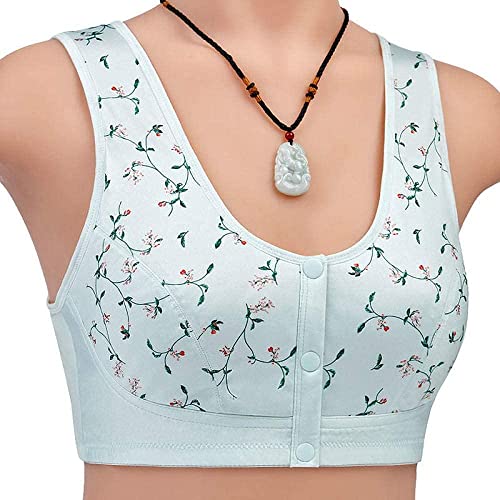 Image of KHDFID Front Button Bra, Convenient Sports Bras Women Cotton Ultra Soft Cup